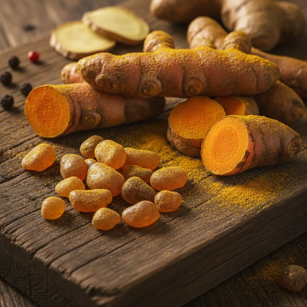 Boswellia et curcuma, deux actifs anti-inflammatoires naturels de Balto Articulations pour le confort articulaire du chien