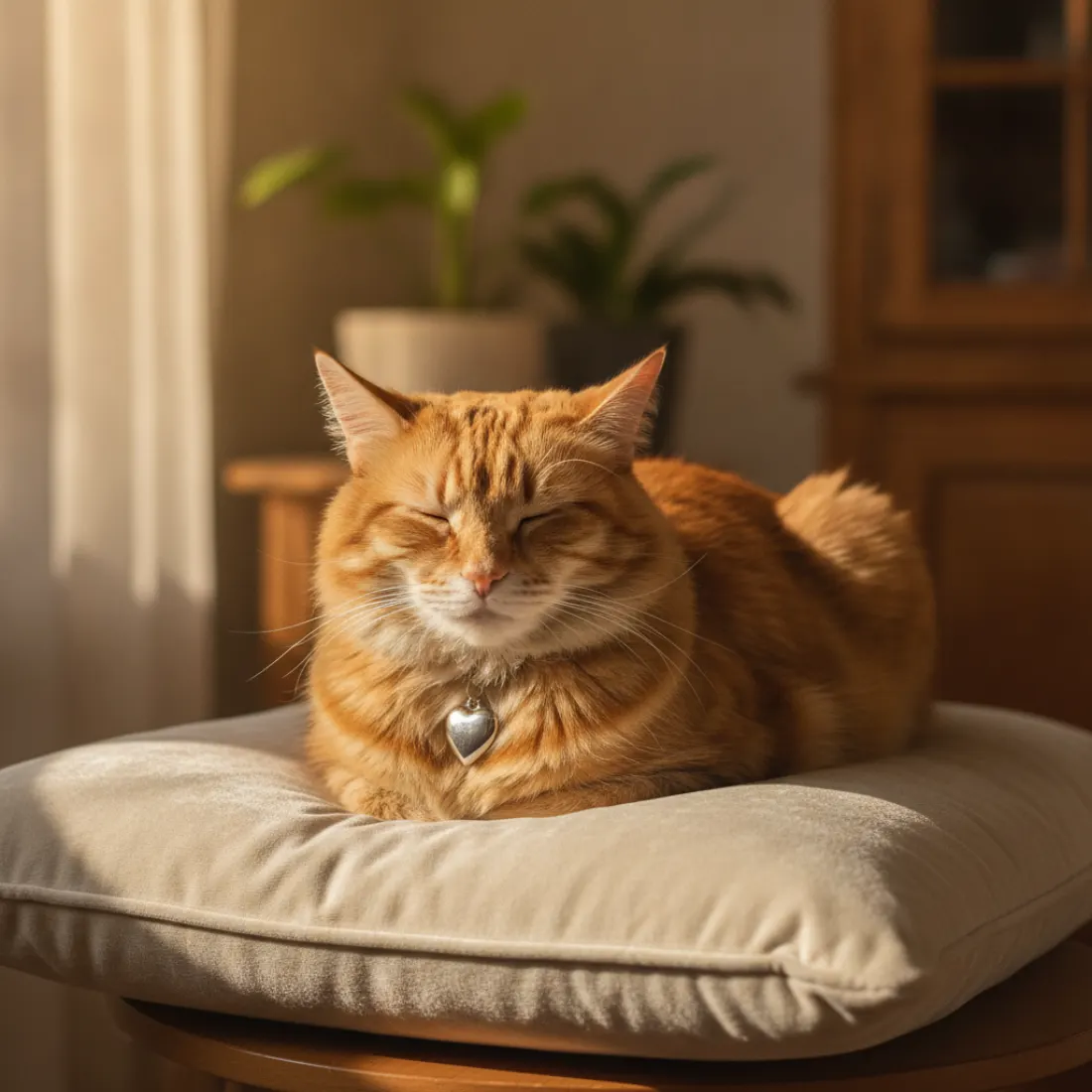Chat senior serein, cœur et vitalité soutenus par Sofcanis Félin Senior