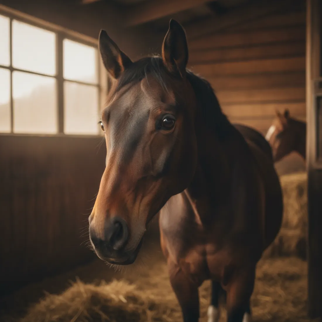 Cheval calme et concentré, équilibre nerveux soutenu par le magnésium glycinate PharmaHorse