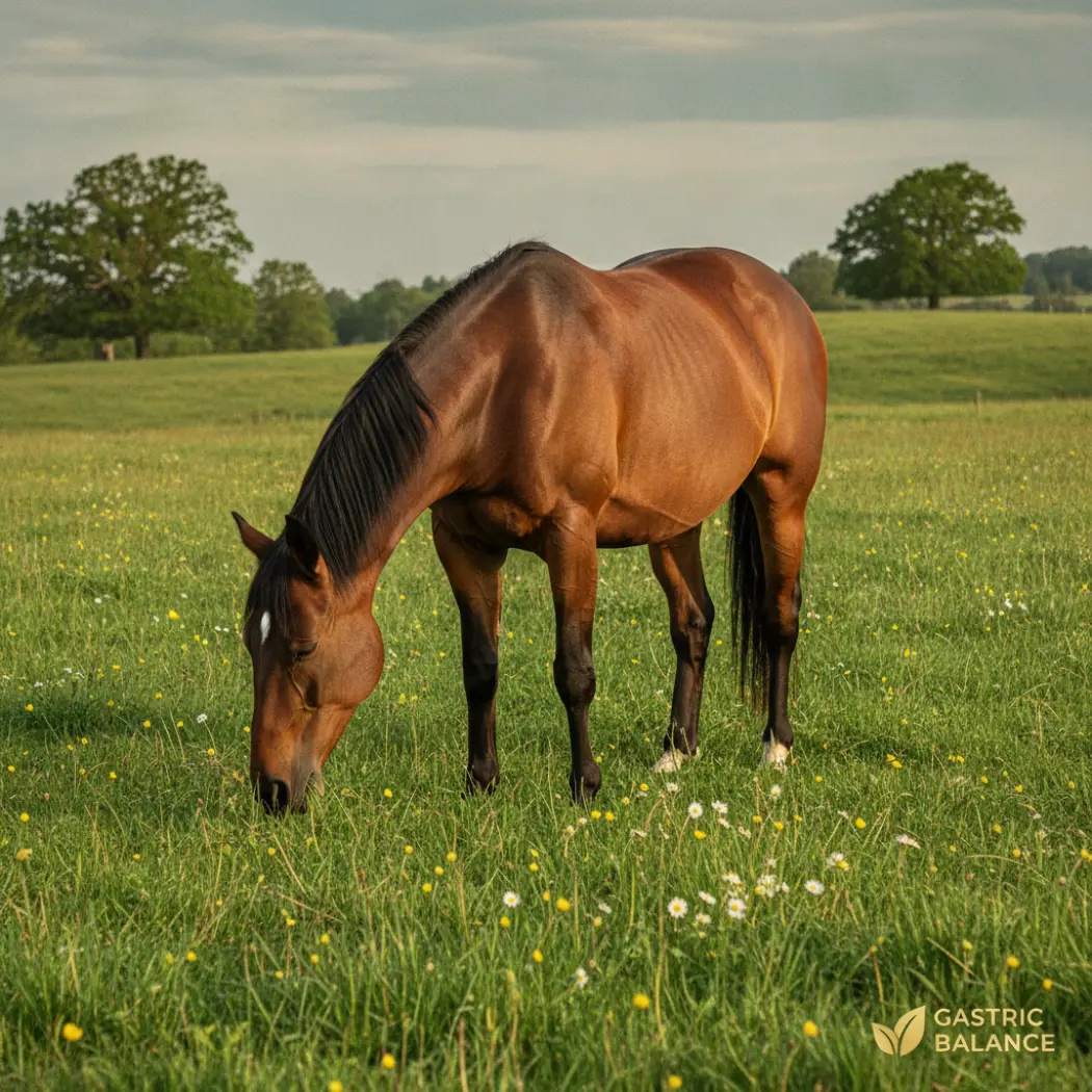 Cheval serein au confort digestif soutenu par ESC Gastromix
