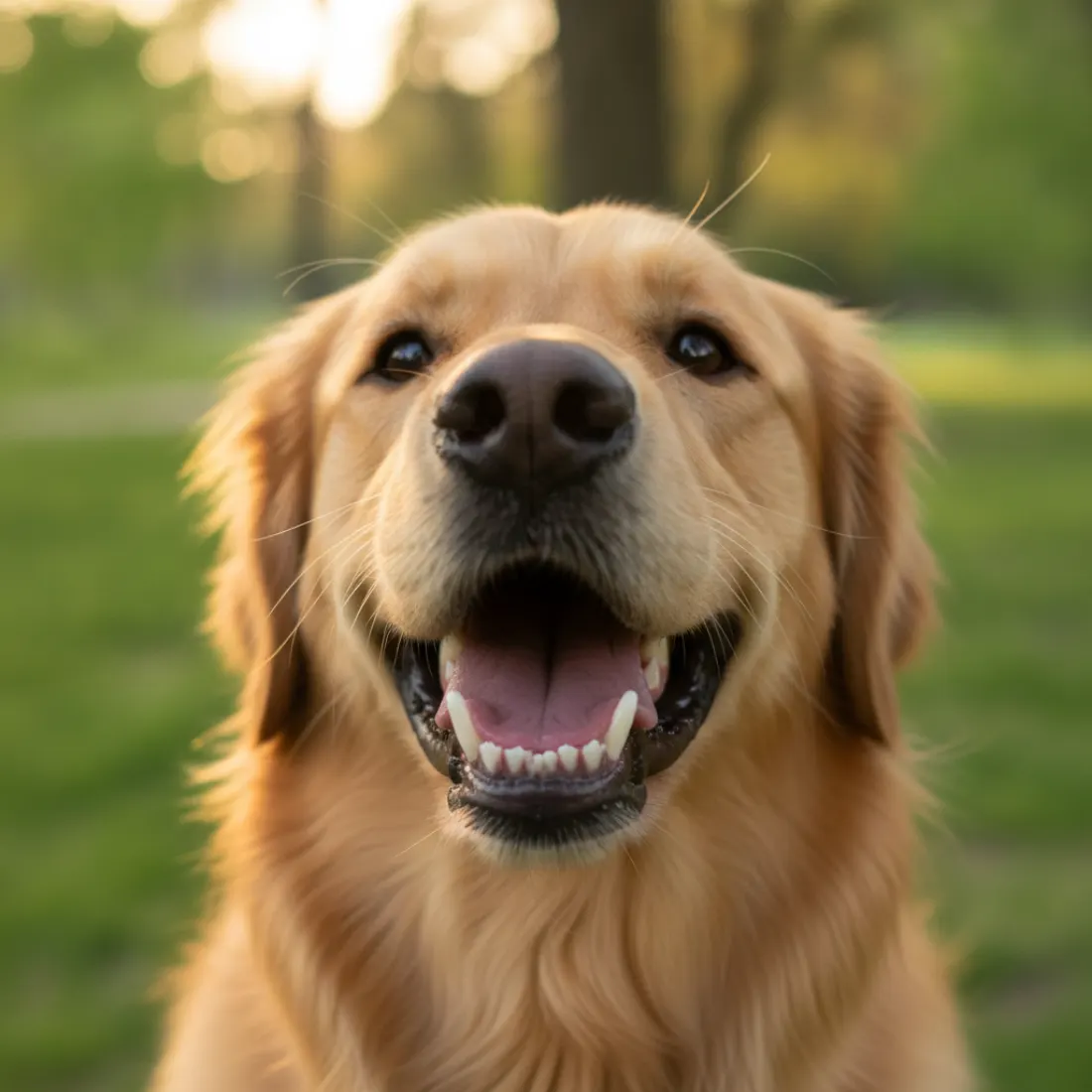 Chien aux dents saines et à l'haleine fraîche grâce à ProDen PlaqueOff