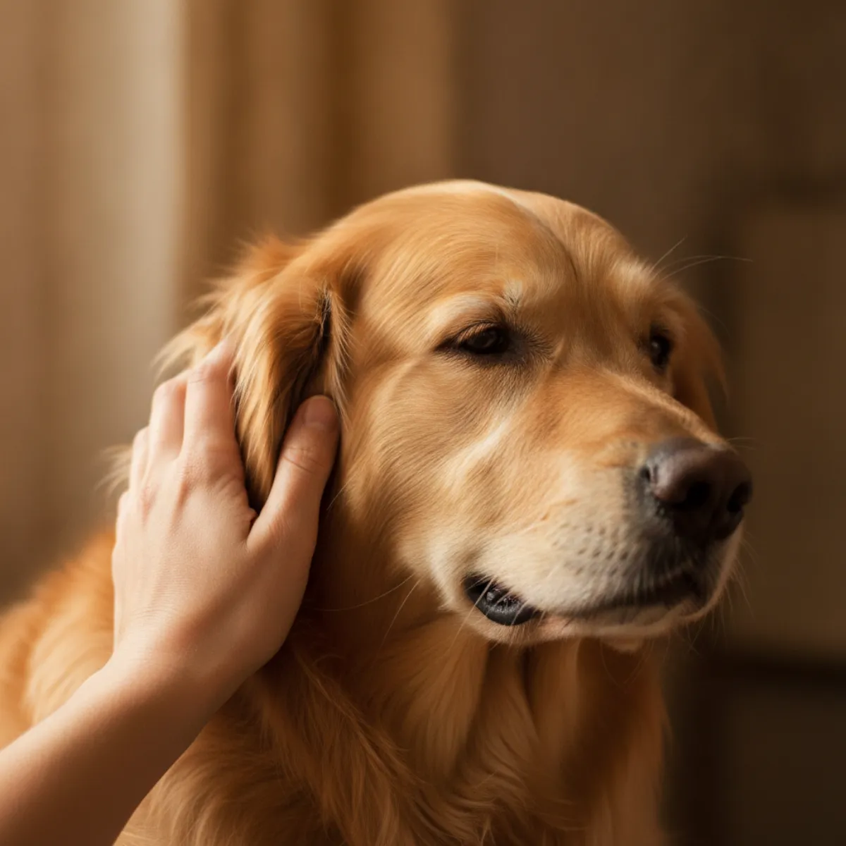 Chien au pelage brillant grâce à l'huile de saumon NaturoVet riche en oméga-3