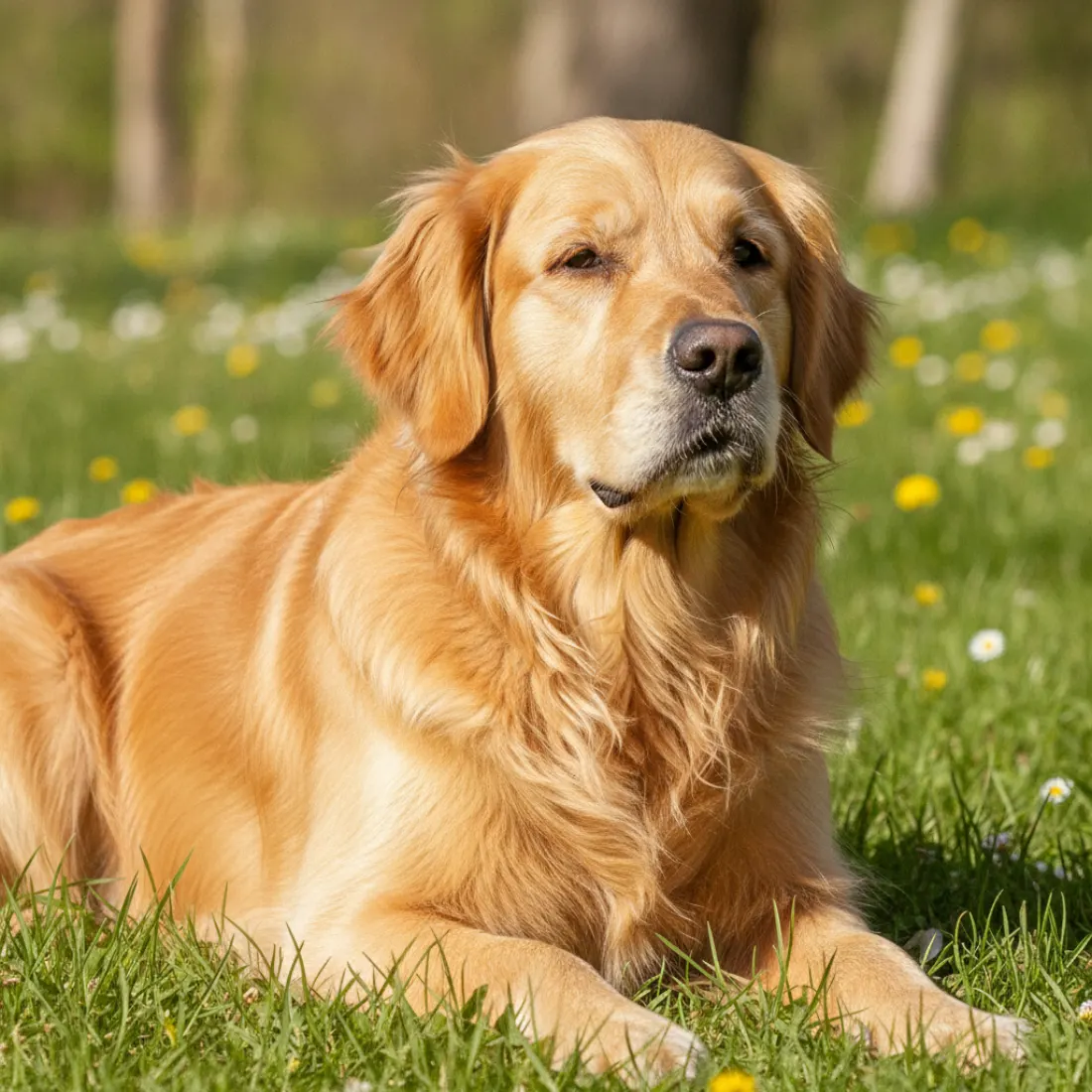 Chien au pelage brillant et à la peau saine grâce aux Gummies Peau & Pelage Franklin