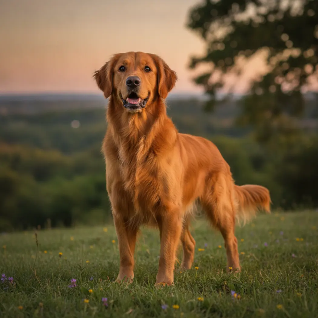 Chien en pleine forme et plein de vitalité grâce à Goldenmask Multivitamines & Probiotiques