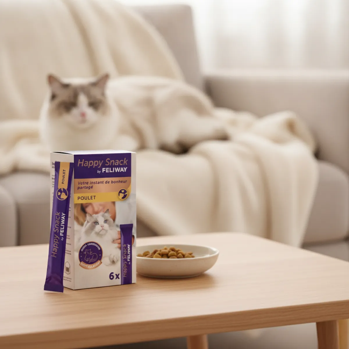 Happy Snack by Feliway : mon avis sur cette friandise apaisante pour chat